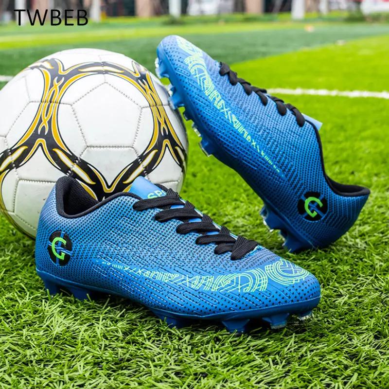 Mens Soccer Shoes High Quality Professional Outdoor Sports Society Football Boot Turf Training Field Boot Football for Kids