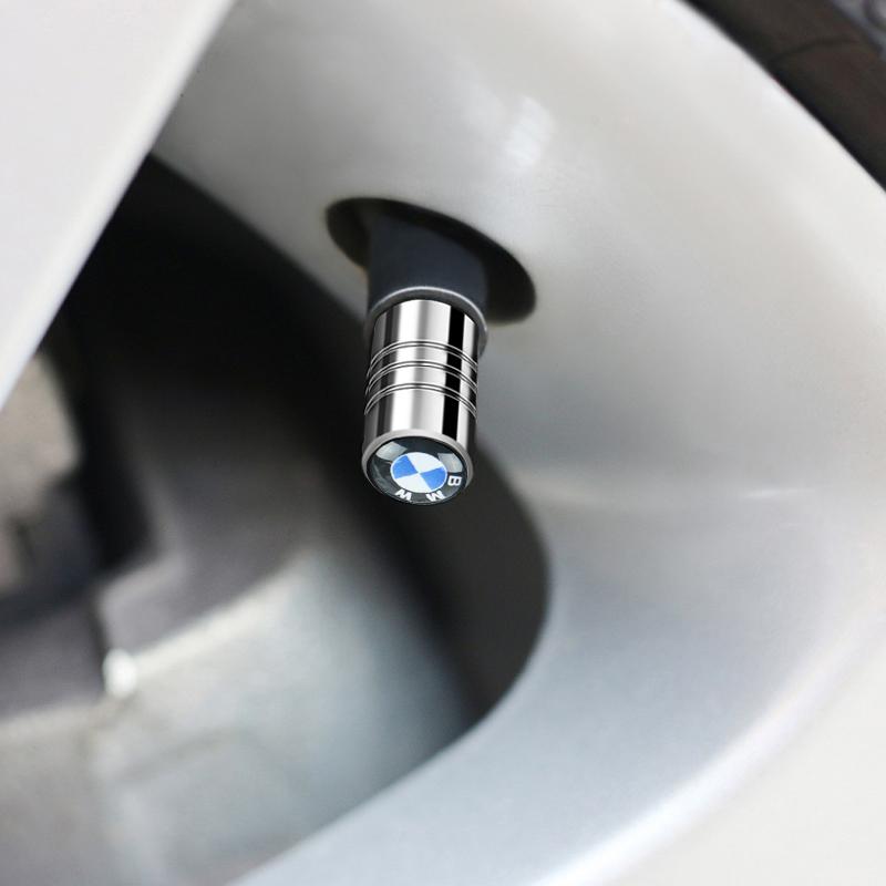 4 Stück Metall-Aluminiumlegierung Ventilkappe für Auto-Reifenventile für BMW M Power Mini X3 X5 X6 E90 E70 F30 Autozubehör