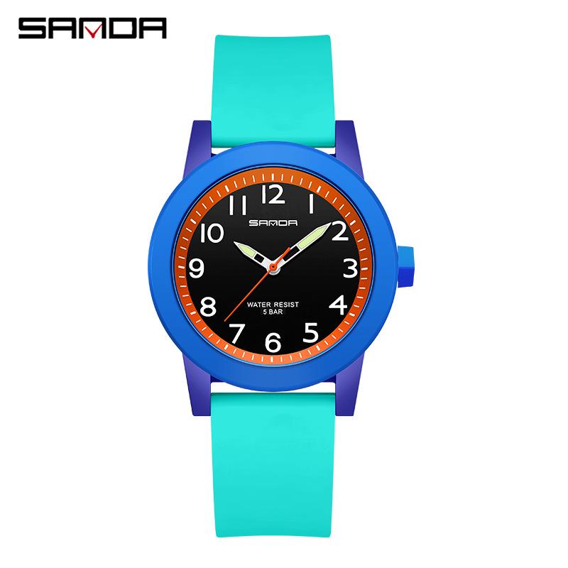 SANDA Waterproof Quartz Watches for Men, Women, and Children - Fashionable, Simple, and Trendy Design for Students