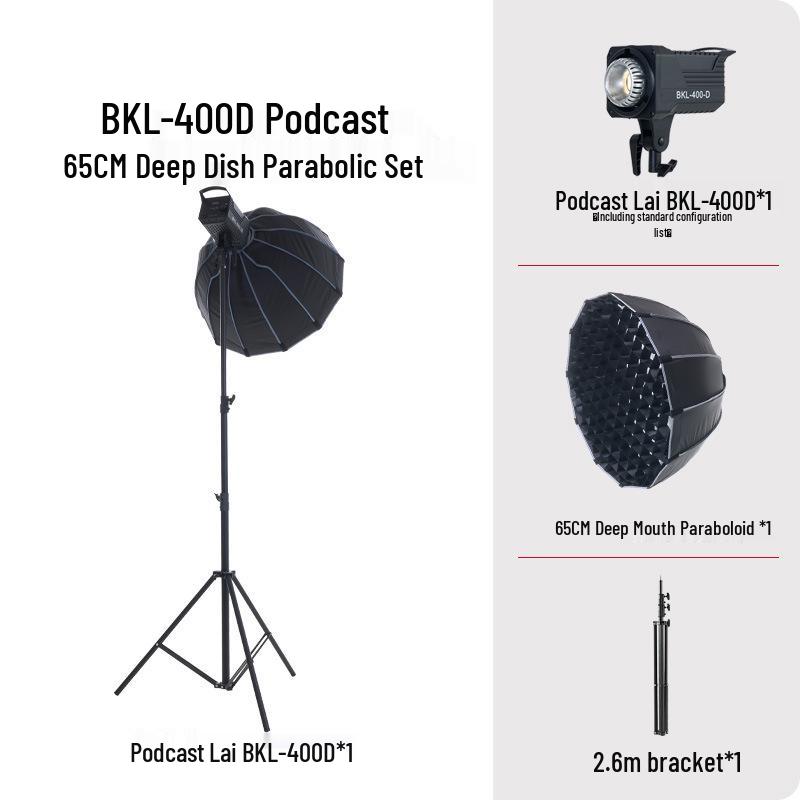 Holofote Yingbang 400W para Transmissão ao Vivo - Luz Suave de Preenchimento para Fotografia e Beleza