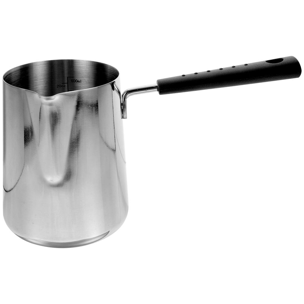 Stainless Steel Small Sauce Pan with Ergonomic Handle Smooth Bottom for Rapid Even Heat On Gas Induction Oil Melting Kitchen