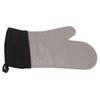 Silicone Oven Mitts Non Slip Kitchen Baking Gloves High Temperature Resistant 2 Fingers Long Gray