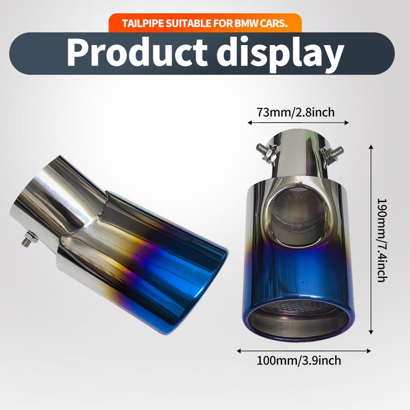 Compatible Stainless Steel Exhaust Tailpipe for Honda CRV, Highlander, Lexus, IX35, ZhiPao SUVs