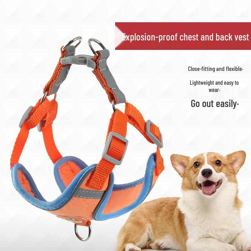 Reflective Anti-Escape Harness and Leash for Small to Medium Dogs & Cats