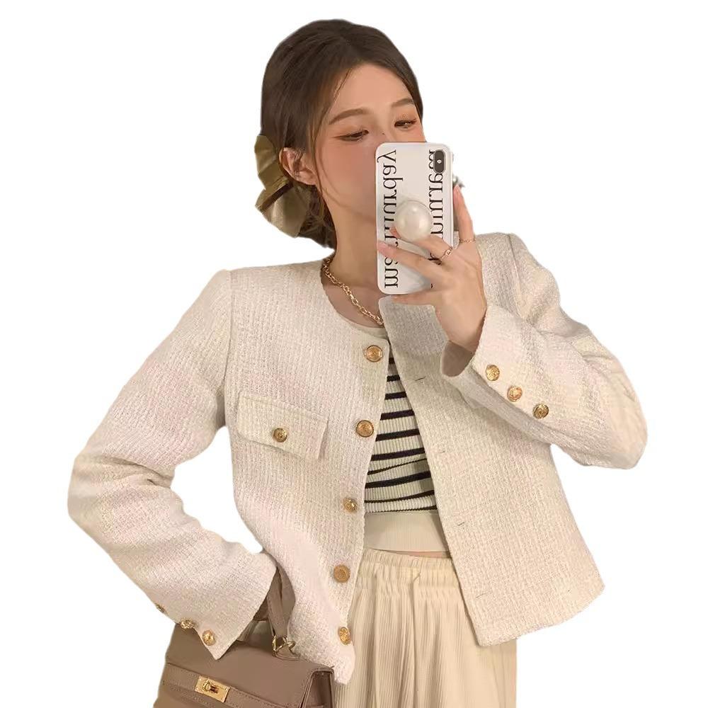 Xiaoxiangfeng Thickened Coat Women's Clothing Winter 2024 New French Short Fried Street Temperament Casual Versatile Top Women