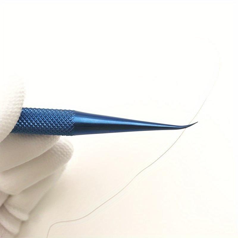 

1pcTweezers Professional Maintenance Tool 0.15mm Edge Precision Fingerprint Tweezers Main Board Copper Wire Straight head синій