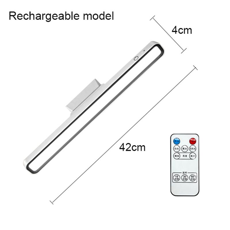 LED Desk Lamp USB Rechargeable Light Stepless Dimming Table Lamp Hanging Magnetic Bedroom Table Reading Rechargeable Night Light