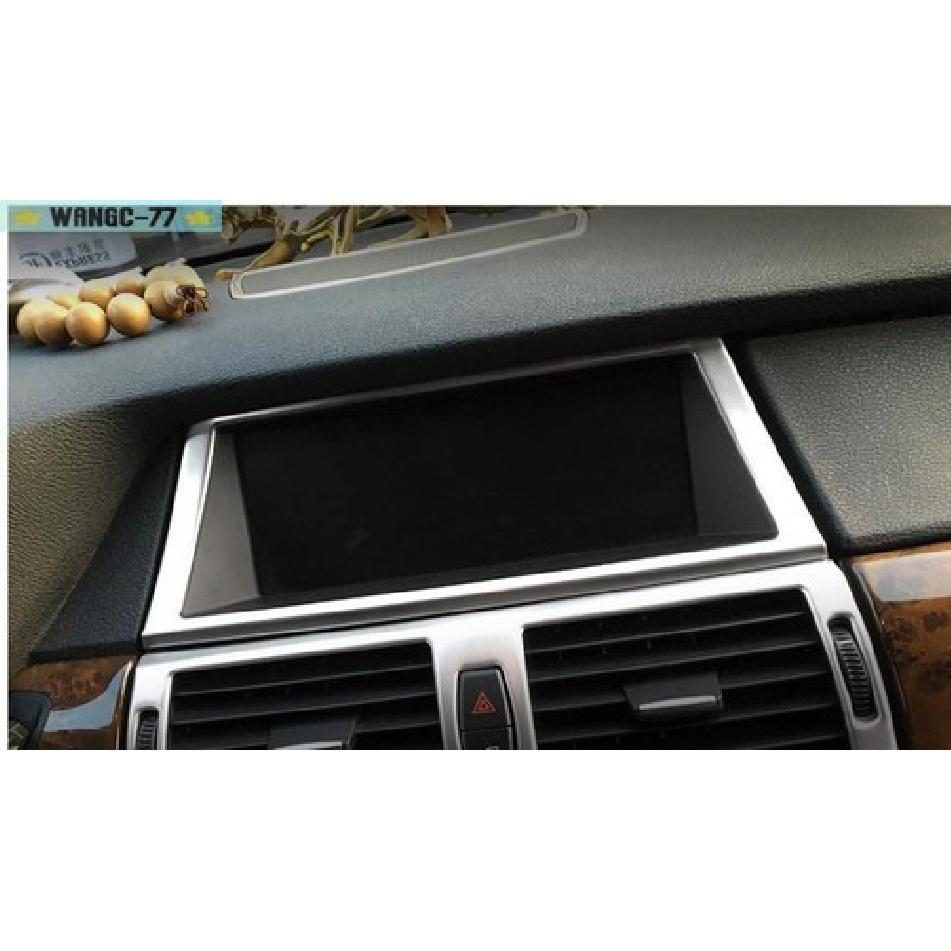 For BMW X5 E70 2007 - 2013 X6 E71 Steel Front Navigation GPS Frame Cover Trim 1X