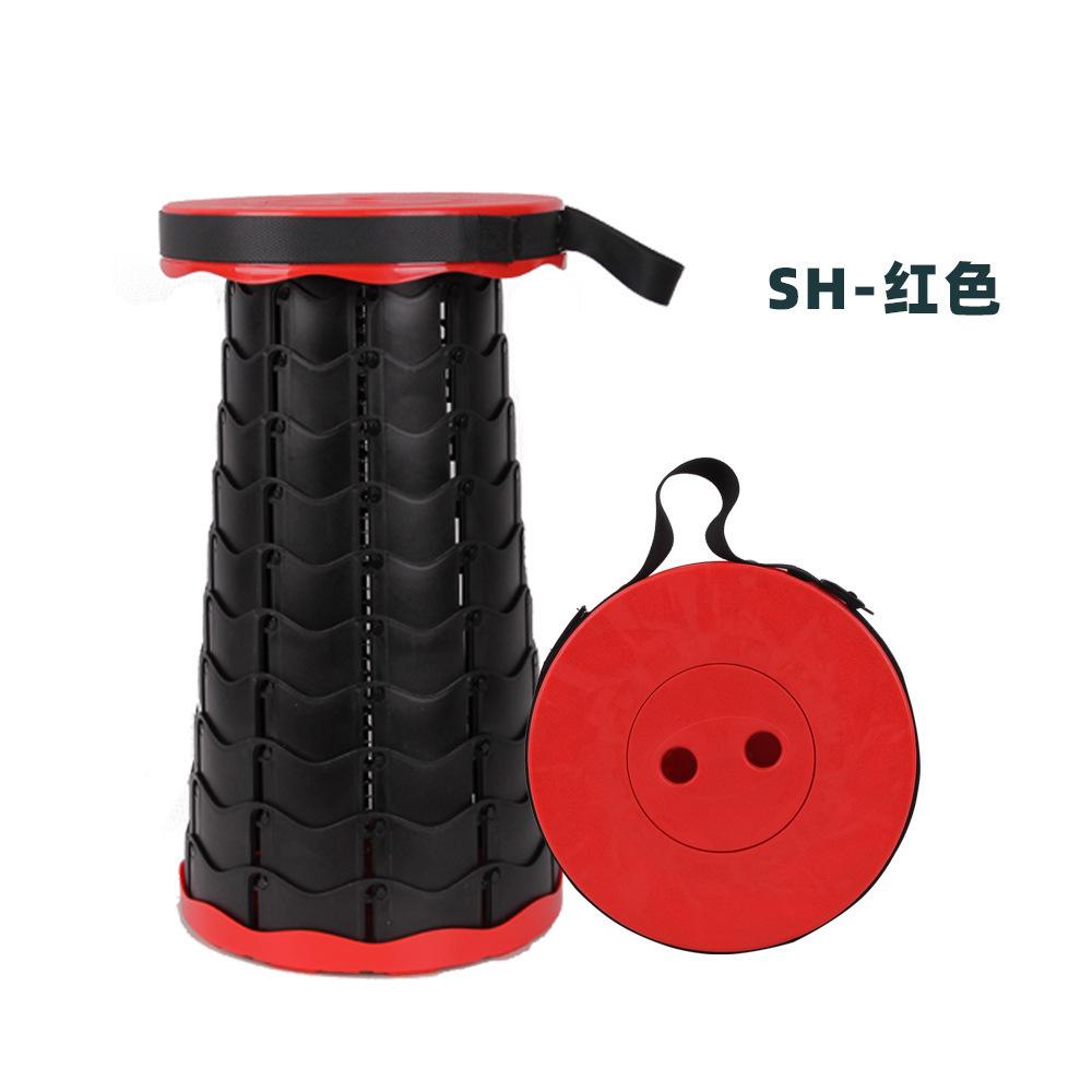 Składany, rozciągliwy stołek na zewnątrz z paskami na ramiona Nowy plastikowy składany stołek dla dorosłych dzieci do użytku domowego Przewijak Magza