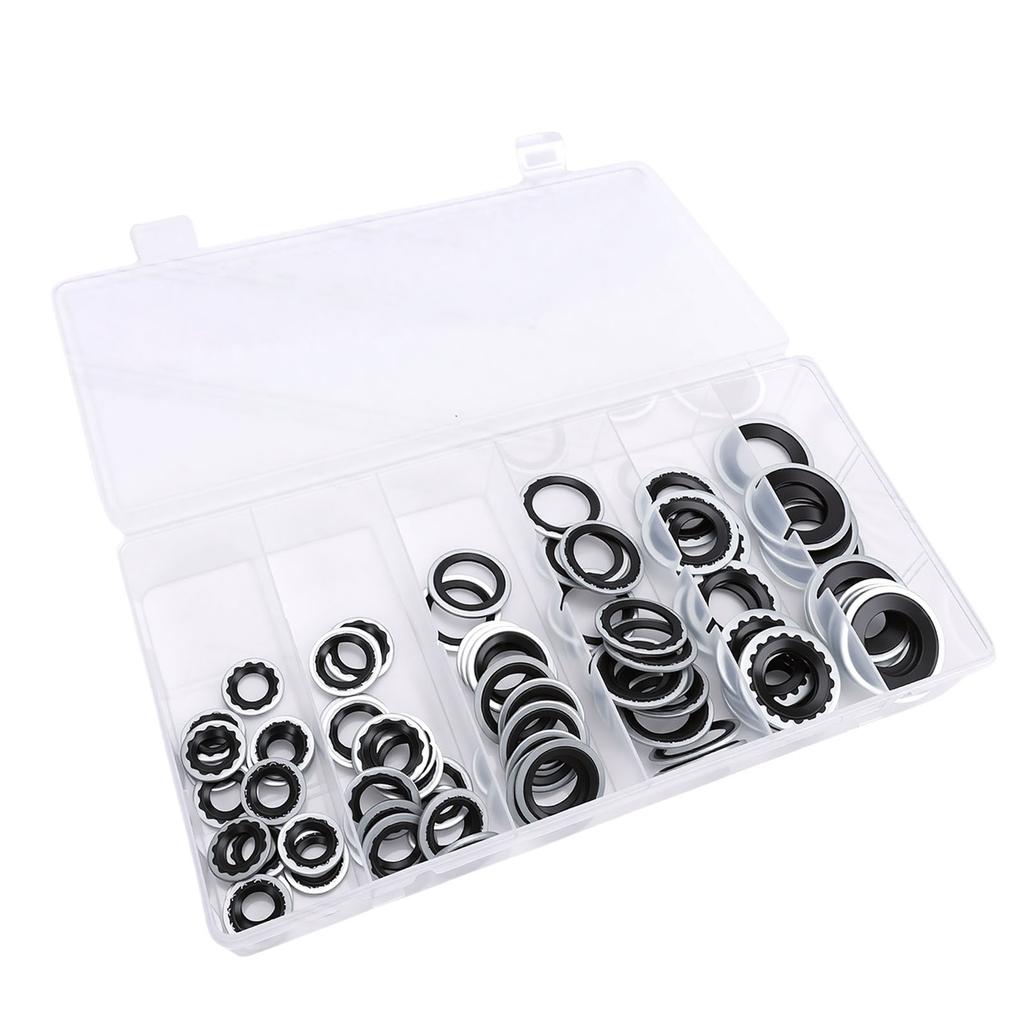 85PCS AC     Washers Kit 6 Size AC System   Gasket   Assortment Set ID 8mm-17.5mm
