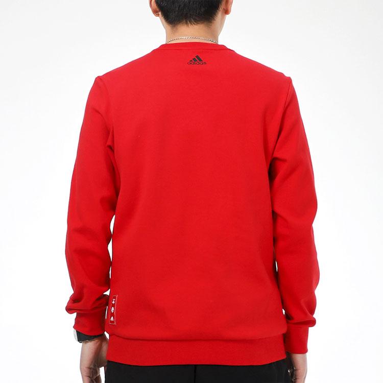 adidas CNY Graphic Sweatshirt with Logo Print Men Sweatshirt Light-Scarlet GQ8839