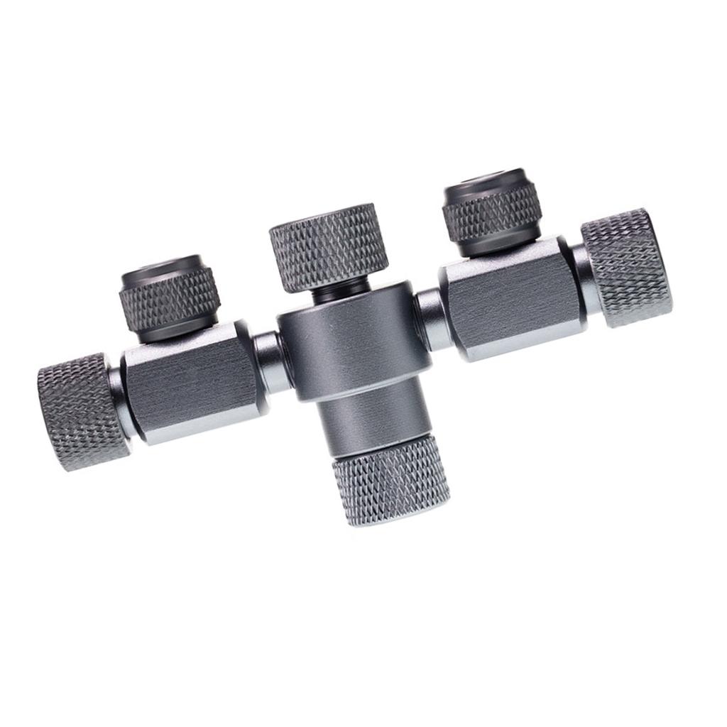 Dual Aquarium CO2 Splitter With Bubble Counter For Fish Tank Planted Tank Efficient Gas Distribution Aluminum Alloy Construction