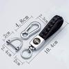 [InnoWave] Key Holder Compatible RAV4 Love Four Genuine Leather Car Key Chain Car Logo