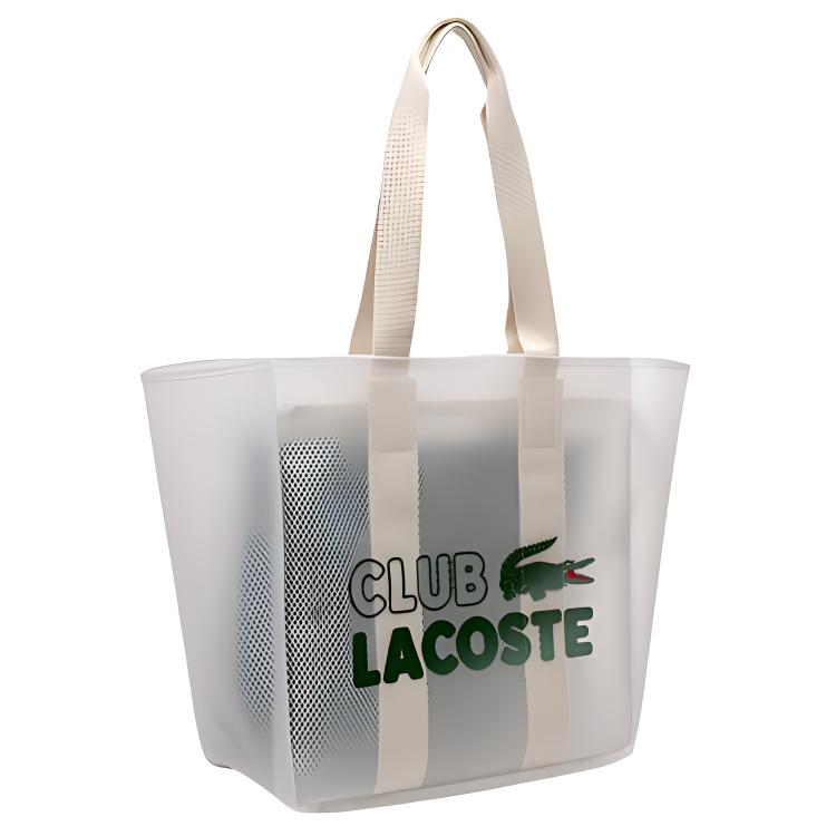 Lacoste Logo Print Tote Bag Unisex Tote Bags Transparent NU4150PB