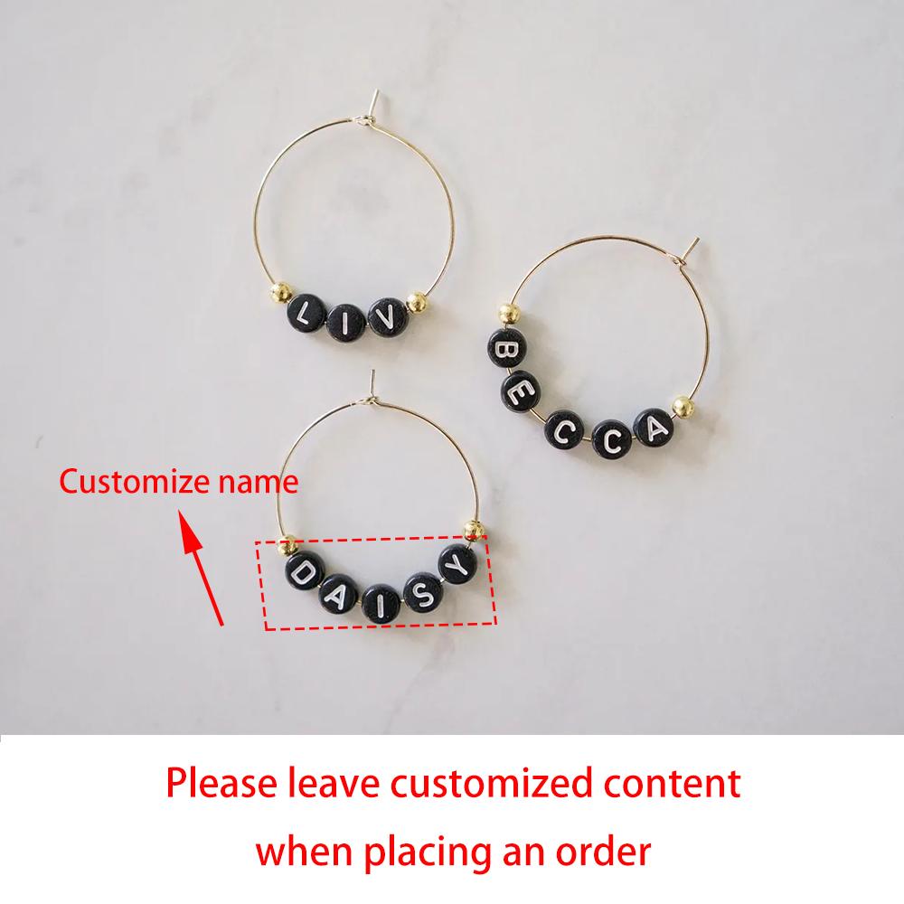 

Personalized 6Pcs Wine Glass Identifier Charms Reusable Drink Name Charms Wedding Favors Bridal Shower Bachelorette Party Gift 6pcs 3cm