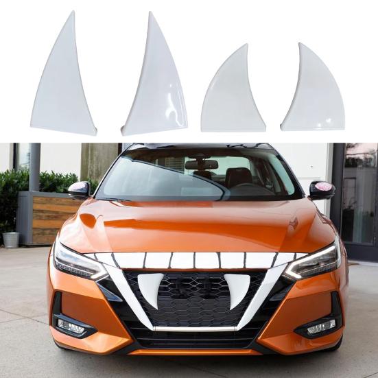 1 Pair Halloween Decoration Car Teeth Waterproof High Temperature Resistant Universal DIY Car Front Grille Ornaments
