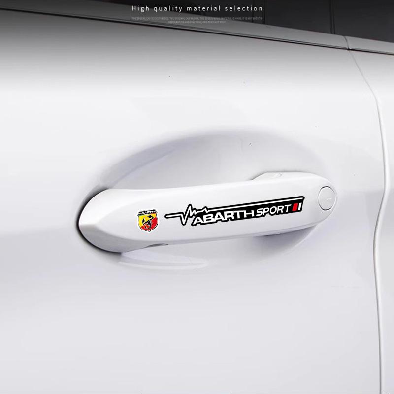ABCO1 2Pcs Car Body Window Wiper Stickers Decals Accessories For FIAT Abarth Pulse Panda Tipo Strada 600 500X Mobi Doblo Fullback Toro
