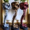 Totenkopf Blumentopf Totenkopf Blumentopf Wirbelsäule
