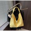 2025 Autumn/Winter Women's Large Canvas Tote with Letter Embroidery - Fashionable Shoulder Bag.