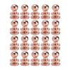 20set Brass Rivets Anti Oxidation Rose Gold Luggage Hardware Accessories for Purse Handbags ShoesLst7x6mm
