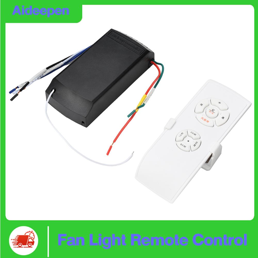 AC220-240V Universal Ceiling Fan Lamp Remote Control Kit Timing Setting Switch Adjuste Wind Speed Transmitter Receiver