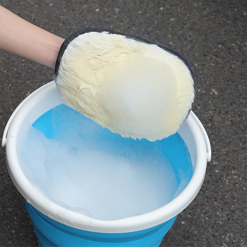 Car Cleaning Gloves Wool Polishing Car Wash Tools Soft Brush For Suzuki Jimny Samurai Vitara Swift Baleno SX4 Ignis Splash DZire
