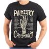 Dark Palmistry Chiromancy Palm Reading Guide Womens or Mens Crewneck T Shirt Tee