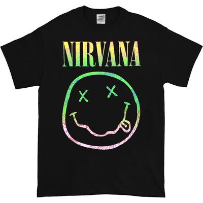 Nirvana Sorbet Ray Smiley Black Unisex T-Shirt