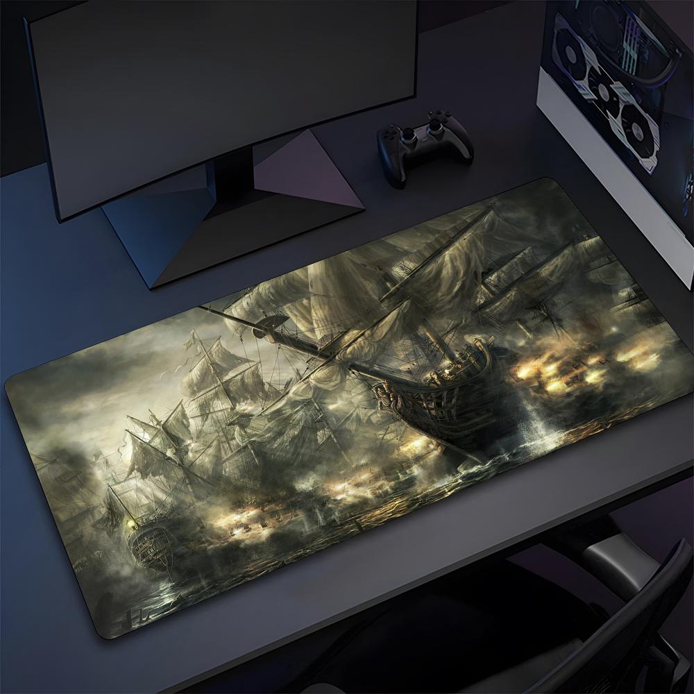 Pirate Ship Nautical Ship Mouse Pad High Quality Natural Rubber Mouse Pad The Most Professional Washable Laptop Mouse Pad