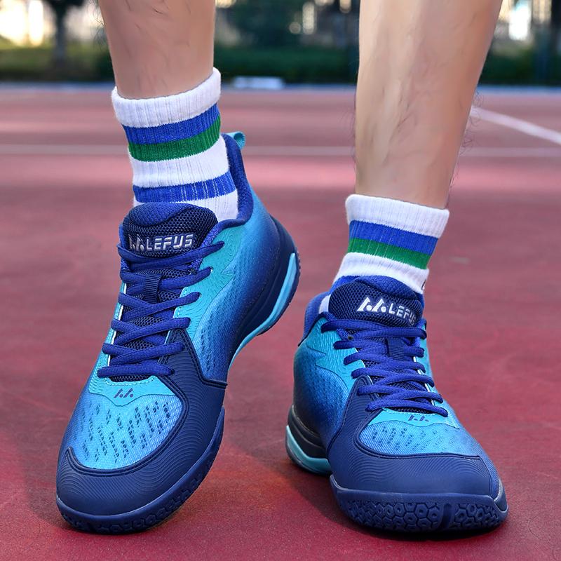 Badminton Shoes for Men Professional Sport Tennis Sneakers Suited for Outdoor Gym and Badminton Matches with Enhanced Traction
