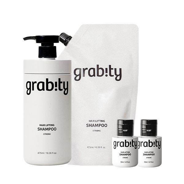 

Grabity Hair Lifting Strong Shampoo 1010ml (1 product + 1 refill + 2 travel sizes) / Floral scent
