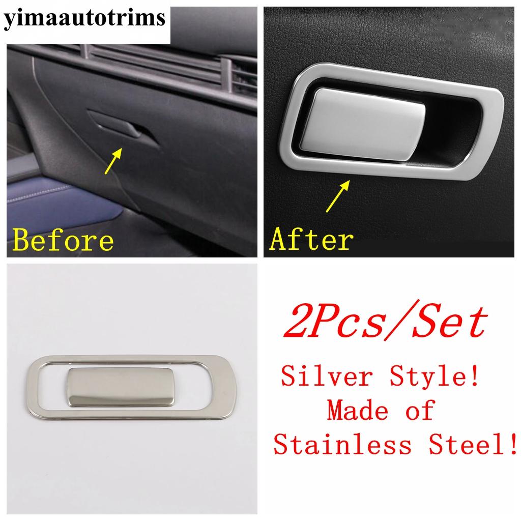 For Mazda 3  - 2025 / CX-30  - 2025 Glove Box Handle Sequ Decoration Cover Trim Stainless Steel Accessories Interior
