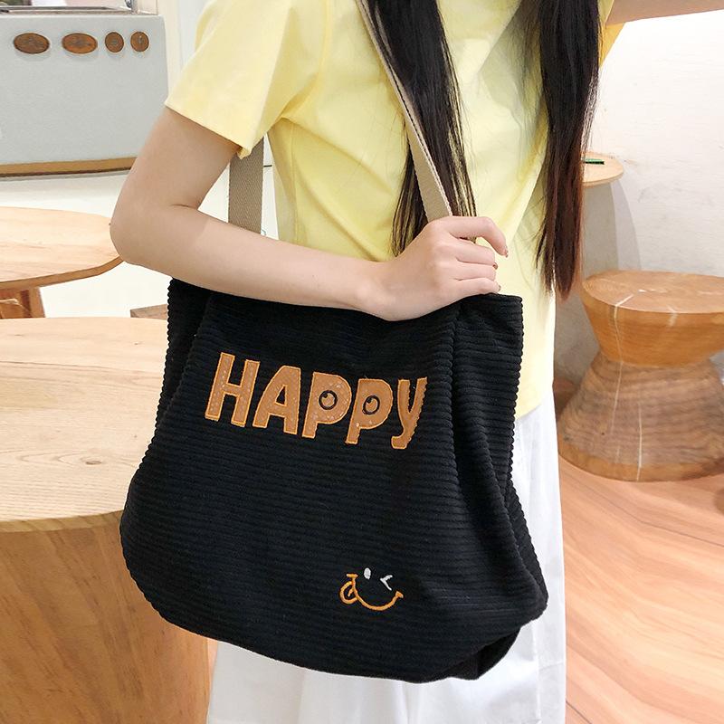 2025 New Women's Large-capacity Shoulder Tote Bag Cartoon Printing Simple High-end Trendy Handbag