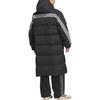 Adidas Originals FW25 Long Down Jacket Three Stripes Warm Loose Duck Down Hooded Zipper Long Down Coat Unisex Outerwear KC2564