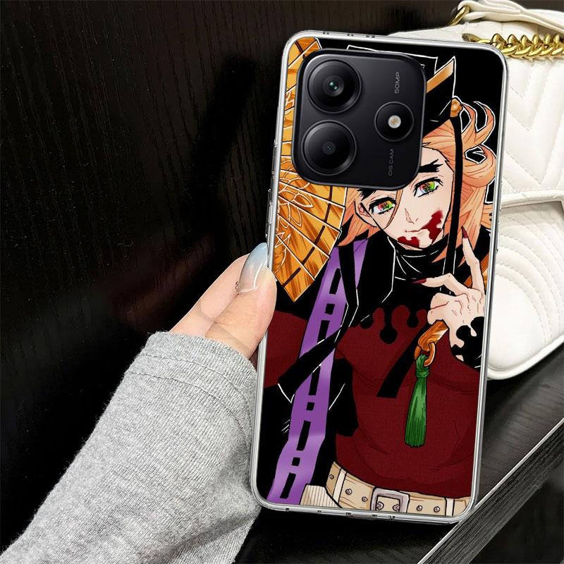 Demon Slayer Douma Case for Xiaomi Redmi Note 14 13 12 11 Pro Plus Phone Cover 14S 12S 11S 11E 11T 10S 10 9S 9 Silicone Funda