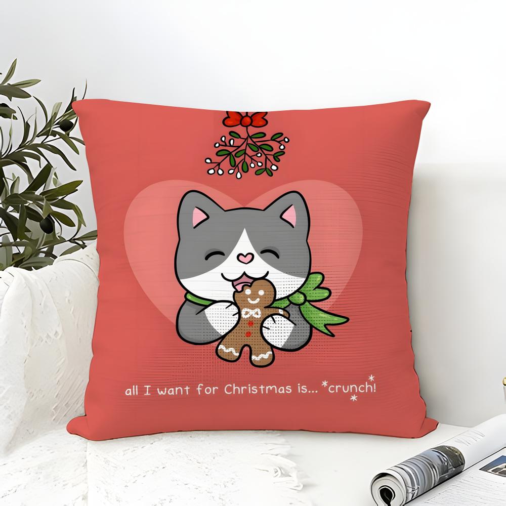 Funny Animals On The Internet Pillow Case Cotton Linen Fabric Square Zipper Pillowcase Home Decorative Living Room