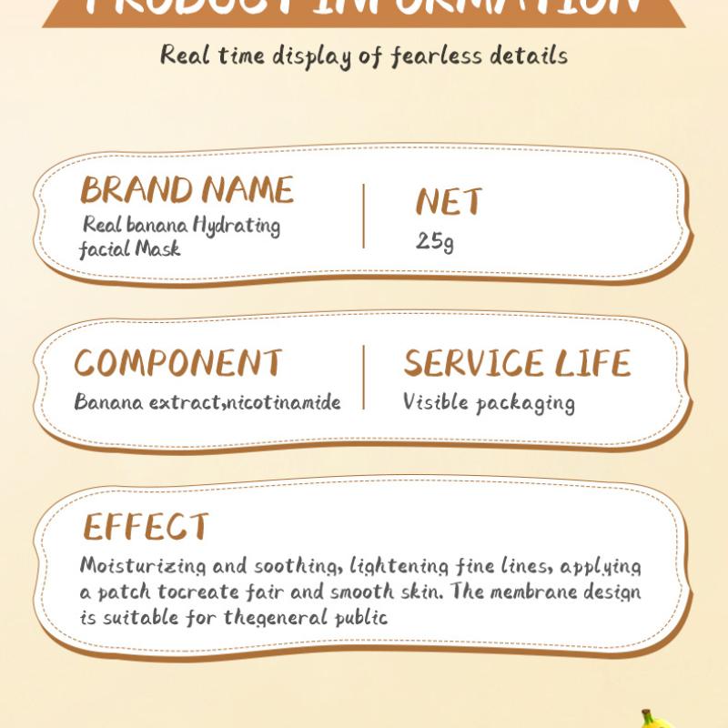 Ovocná niacinamidová řada maska SADOER Rozjasňující Hydratační Hydratační Maska