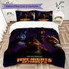 Five Nights Terror Freddy'S Threepiece Set 1 Duvet Cover 2 Pillowcase Without Core Without Core Duvet Cover And Pillowcase