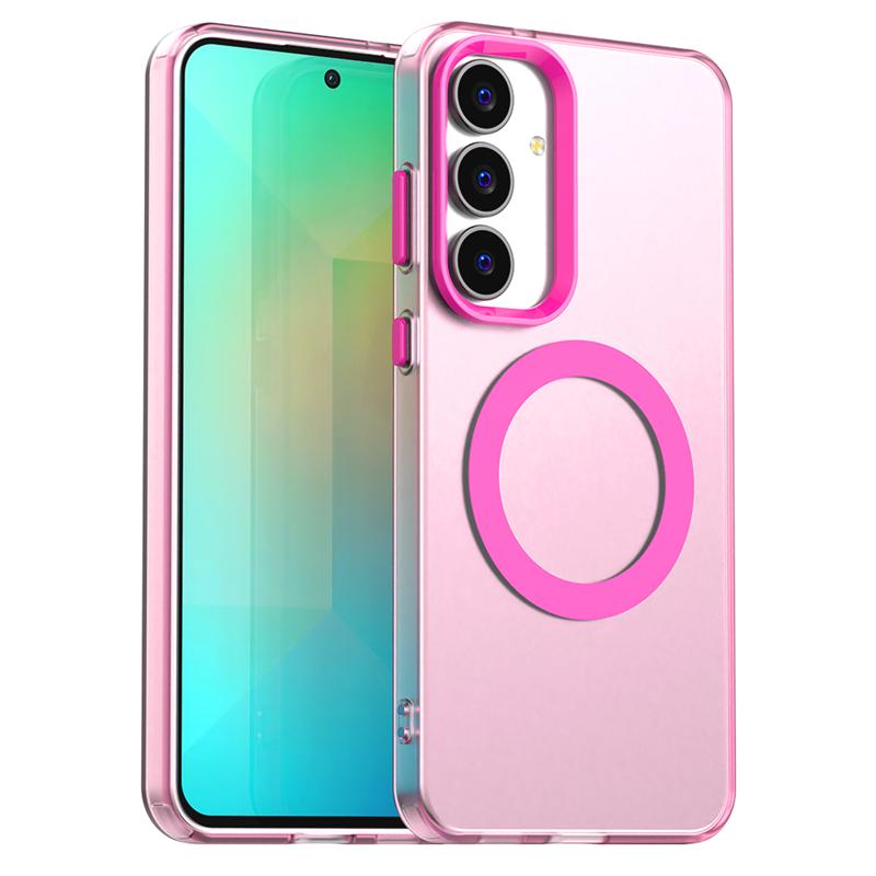 Transparent Case For Samsung Galaxy S25 FE Case Galaxy S25 FE Magnetic Adsorption Wireless Charge Cover For Samsung S25 FE Case