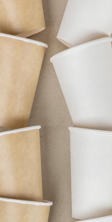 White Bio Eco Compostable Cups 250Ml 20Pcs