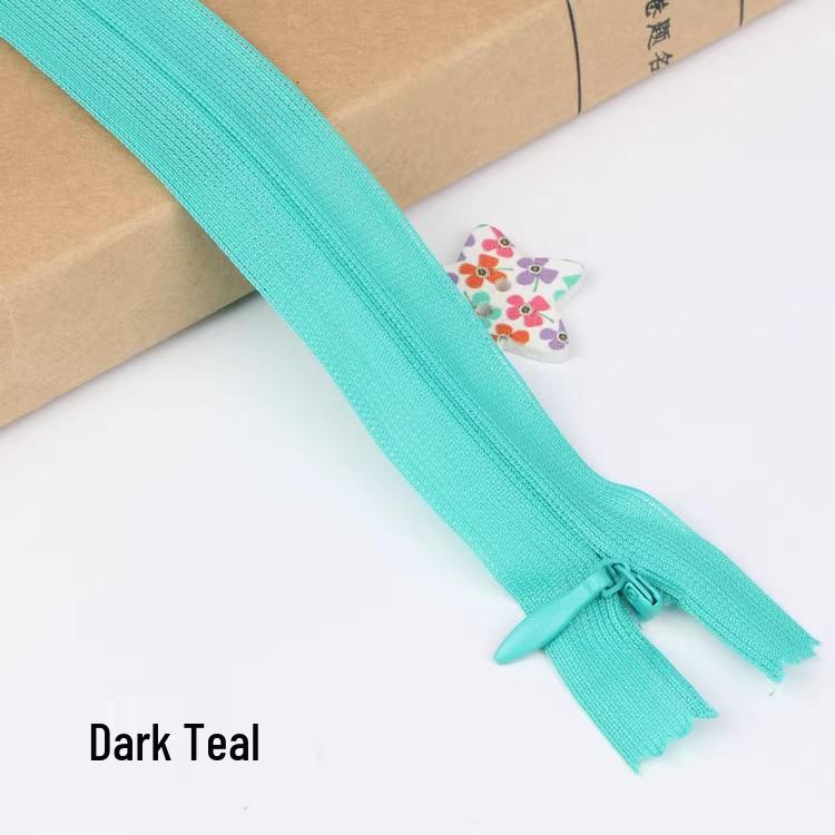 Sanli Unsichtbarer 25cm Kleid- & Kissen-Reißverschluss mit geschlossenem Ende