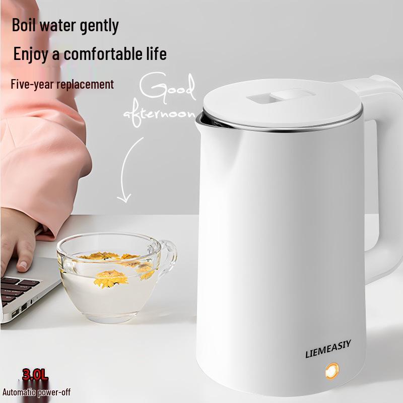 

Compact Electric Kettle with Boiling & Insulation Features for Dorm or Home Use