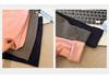 Korean Style Pink U-Neck Slimming Long-Sleeve Women's Base Layer Top for Autumn/Winter