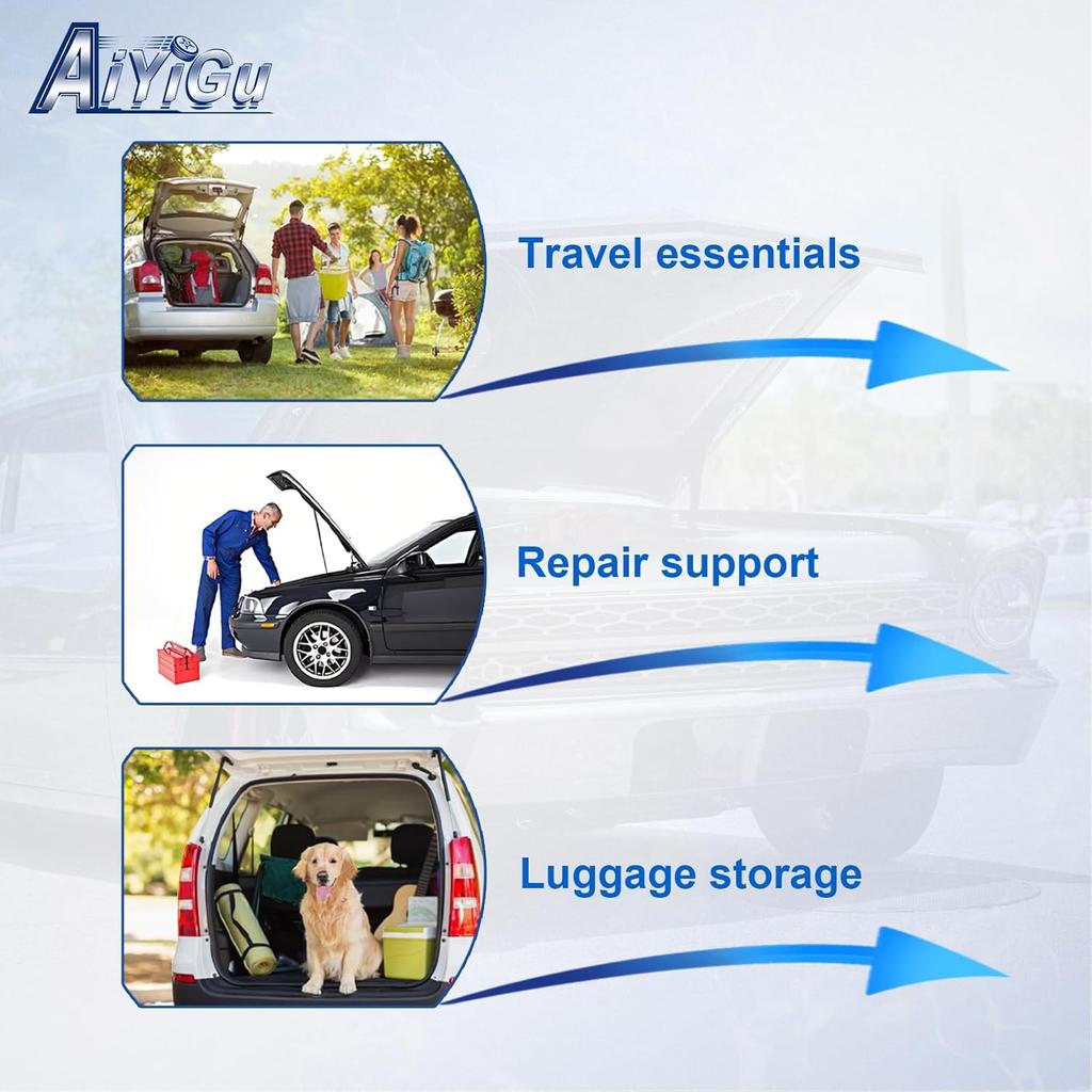 Front Hood Struts Shocks Lift Supports Gas Springs 4478 Compatible With 1997-2003 Ford F150 F250, 1997-2006 Ford Expedition, Replacement SG404016,