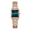 Jyullieoseu Ja-1304 Women'S Slim Square Metal Band Wristwatch