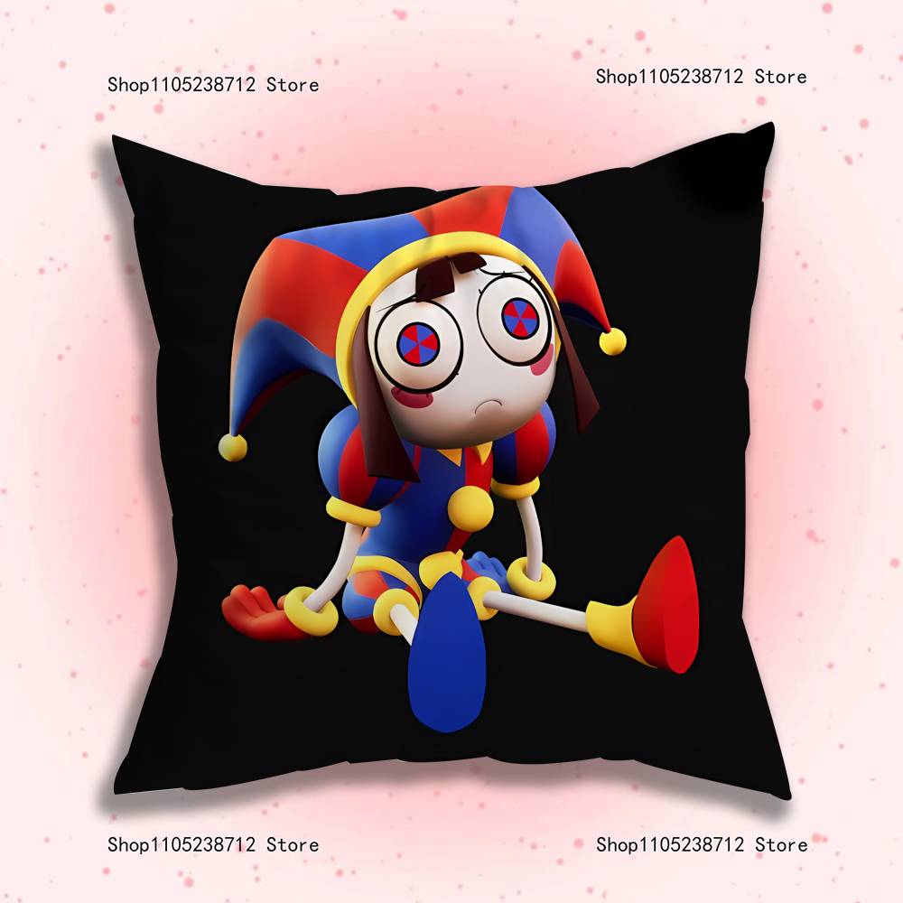 Federe Creative Divertenti a Forma di P-Pomnis Cartone Animato Decorative per Divano Casa Stampa Double-sided Corto Peluche Federa Carina