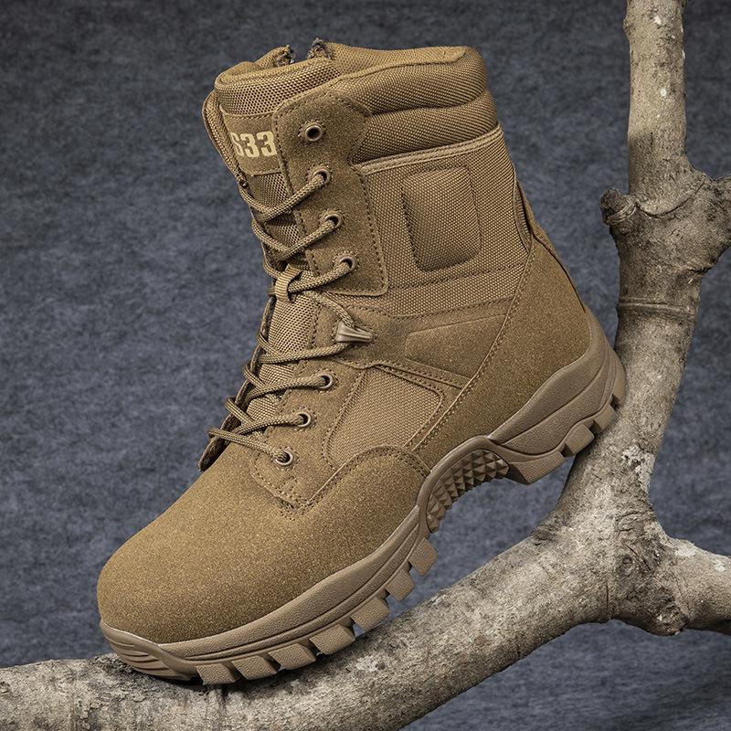 2025 Plus Size Special Forces Combat Boots for Cross-Border Trade 42 коричневый