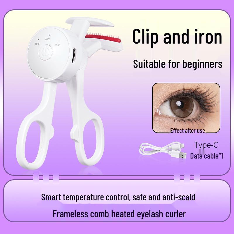 GECOMO Cordless Electric Eyelash Curler with Smart Temperature Control