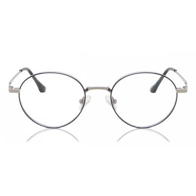 Full Rim Oval Blue Gunmetal Smartbuy Collection Heap M299e Fashion Unisex Eyeglasses