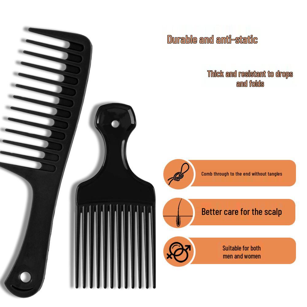 Anti-Static Wide Tooth Long Hair Comb Set for Styling